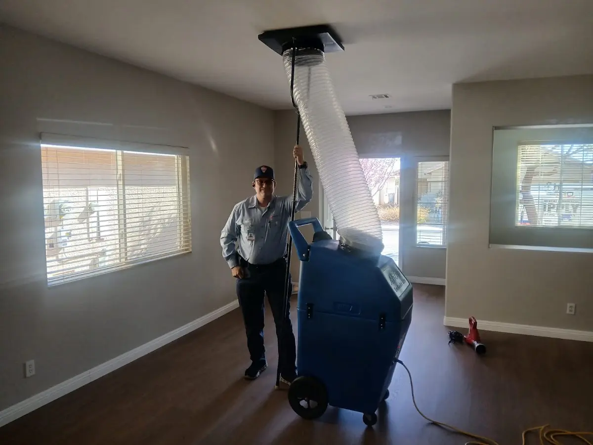 Professional Dryer Vent Cleaning work inside a Seneca home
